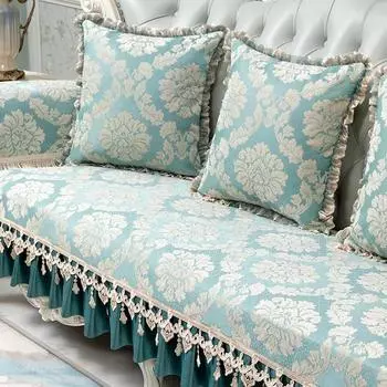 Всесезонная универсальная подушка для сиденья с противоскользящим покрытием, современная диванная подушка с широким краем и узором в стиле ретро. 70x70cm