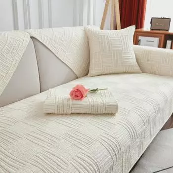 Всесезонная высококачественная нескользящая хлопковая диванная подушка 45x45cm Pillowcase