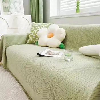 Всесезонное универсальное диванное полотенце из синели в скандинавском стиле с защитой от кошачьих царапин, универсальное одеяло для дивана 180x130cm