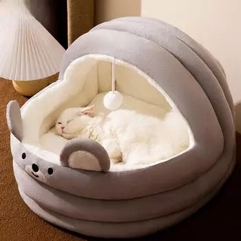 Всесезонное универсальное кошачье гнездо, кошачья люлька, кошачья кровать, кошачий домик, полузакрытая весенне-летняя будка, собачий домик, товары для питомцев S