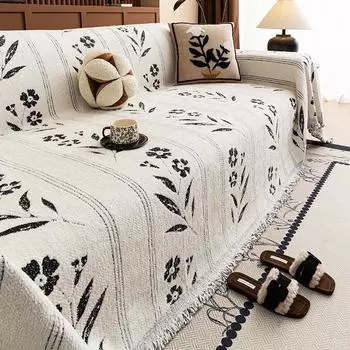 Всесезонные цветы для кемпинга, пикника, чехлы для диванов Funda Sofa Arctic Velvet, чехлы для диванов, коврики, пледы 180x130