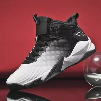 Всесезонные мужские баскетбольные кроссовки — дышащая сетка, средний верх, идеально подходят для тренировок и занятий спортом 43