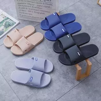 Всесезонные повседневные сандалии из ПВХ на плоской подошве - Простые и удобные шлепанцы для отдыха на открытом воздухе Size 44-45, A10 чёрный