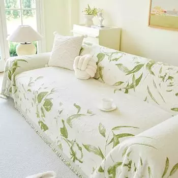 Всесезонный чехол для дивана для пикника и кемпинга Leaf Funda Sofa Чехлы для дивана из шенилла Коврики Пледы 180x130