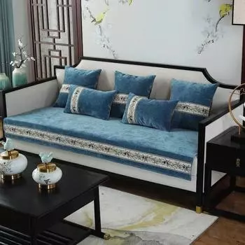 Всесезонный чехол для дивана из синели, украшение для дома, гостиной, чехлы для диванов, защита мебели, нескользящий чехол, подлокотник, полотенце 70x70cm 1pc