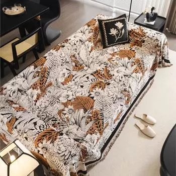 Всесезонный чехол для пикника на диван, чехол для дивана на Гавайях, чехол для дивана с цветочным узором из шенилла, коврик для дивана, пледы 180x130