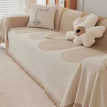 Всесезонный универсальный чехол для дивана - Simple Ins Style, полное покрытие, пыленепроницаемый 180x130