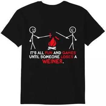 Всё весело и забавно, пока не станет смешно. Забавная новинка с графикой. Саркастичная смешная футболка. Классическая футболка 4XL