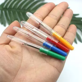 Вспарыватель для поделок, ниточный резак, швейный инструмент, колпачок, пластиковая ручка, вспарыватель для поделок, швейный инструмент, пластиковая ручка, вспарыватель для поделок, лезвие, очистка колпачка, аксессуары 4 pcs