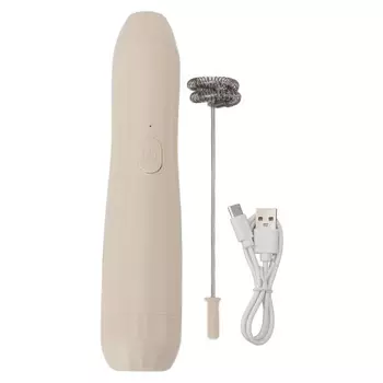 Вспениватель молока цвета хаки, перезаряжаемый миксер для приготовления кофе латте, горячего шоколада