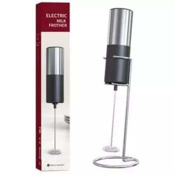 Вспениватель молока из нержавеющей стали, вспениватель молока, мини-блендер и миксер, вспениватель кофе для фраппе, латте, матча, работающий от батареек CHINA