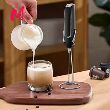 Вспениватели молока Электрический ручной блендер с питанием от батареи Электрическая мини-кофеварка Венчик Миксер для кофейных сливок