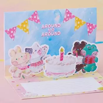 Всплывающая открытка с мини-сулом Line Friends