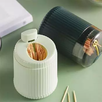 Всплывающий автоматический дозатор для зубочисток, портативный пластиковый держатель для зубочисток, контейнер, креативный пресс, коробка для хранения зубочисток, органайзер