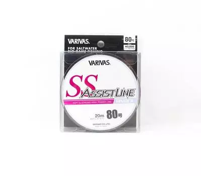 Вспомогательная линия Varivas SS 20 м # 80 330 фунтов (3512) красный