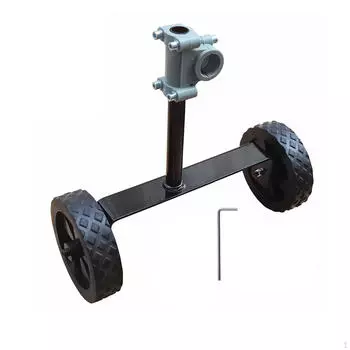 Вспомогательное колесо для газонокосилки, зажим для ручки 25,4 мм/26 мм, легко устанавливаемое крепление, для рюкзака