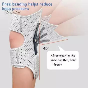 Вспомогательное устройство для колена, защита колена, дышащий наколенник, пружинный стабилизатор, спортивные наколенники для бега, пешего туризма чёрный