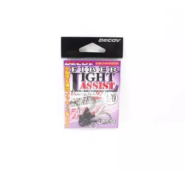 Вспомогательные крючки Decoy DJ-92 с волоконной подсветкой, размер 1/0 (0759)