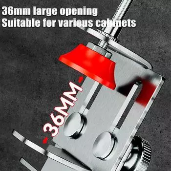 Вспомогательный инструмент для быстрой установки дверцы шкафа из нержавеющей стали Регулируемый позиционер для установки дверцы шкафа 1pcs
