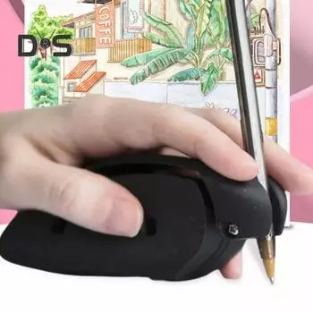 Вспомогательный инструмент для письма и рисования. Ограниченная мобильность. Держатель для ручек. Ручка для обеспечения независимости. Инструмент для держателя пальцев как для левой, так и для правой руки. оранжевый