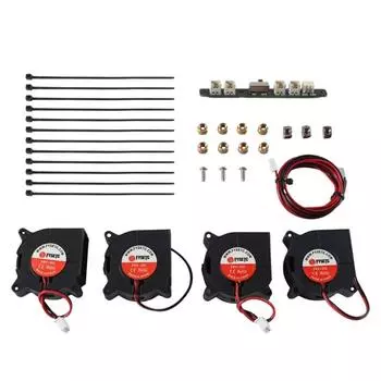 Вспомогательный вентилятор охлаждения 4 шт 4020 DC24V вентиляторы охлаждения 10000 об/мин быстрые для CR20 ENDER2 ENDER3 ENDER3PRO большинства FDM 3D принтеров
