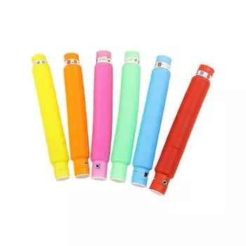 Вспышка Меха Декомпрессия Светодиодный Водяной Шланг Декомпрессия Светящаяся Телескопическая Трубка Игрушка Праздничные Принадлежности Цвет Случайный One Size