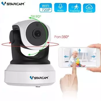 Vstarcam 720P Беспроводная Wi-Fi IP-камера K24 Безопасность Радионяня IP-сеть Домофон Приложение для мобильного телефона Камера ночного видения