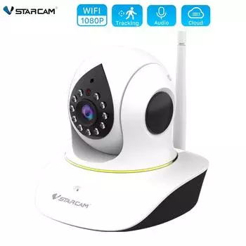 Vstarcam EU 1080P Wi-Fi камера, внутренняя IP-камера, монитор для домашних животных, 360 ° PTZ, домашняя безопасность, наблюдение, обнаружение движения