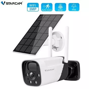 Vstarcam наружная солнечная IP-камера 3MP WiFi камера солнечная панель перезаряжаемая батарея PIR сигнализация движения двусторонняя аудио камера безопасности