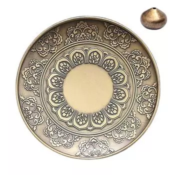 Вставка для благовоний в виде цветка лотоса Zen, подставка для благовоний, медная курильница, классическая курильница в виде дракона и феникса