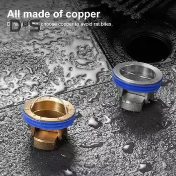 Вставка для слива в полу душа, клапан против обратного потока, дезодорирующий картридж, быстрый слив, противоскользящий дизайн, слив в полу туалета золотистый