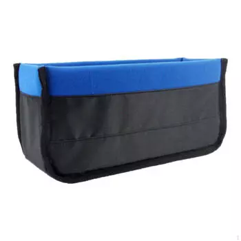 Вставка для сумки для фотокамеры Внутренний чехол для фотосъемки Водонепроницаемый съемный разделитель Пеший туризм синий