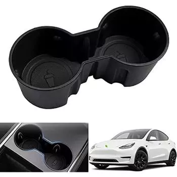 Вставка подстаканника центральной консоли, совместимая с Tesla Model 3/Y, аксессуары подходят только для новой консоли 20x10x8cm