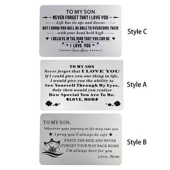 Вставка в бумажник, долговечность, поздравительная открытка ко Дню матери на День святого Валентина, Рождество, День благодарения, День матери, мужчины