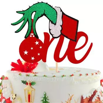 Вставки для рождественского торта на день рождения Вставки для украшений на рождественскую тематику для детского дня рождения