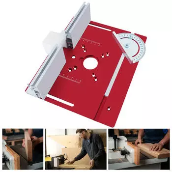 Вставная пластина для фрезерного стола для проектов по деревообработке красный