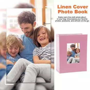 Вставной фотоальбом в обложке из искусственной кожи, 50 страниц, 100 карманов, 4x6 дюймов, свадебное путешествие коричневый