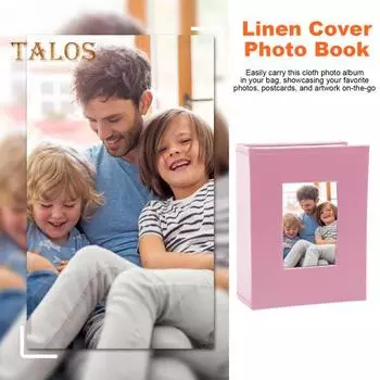 Вставной фотоальбом в обложке из искусственной кожи, 50 страниц, 100 карманов, 4x6 дюймов, для свадеб, путешествий, вечеринок по случаю рождения ребенка, детей, семейных юбилеев, фотокнига чёрный