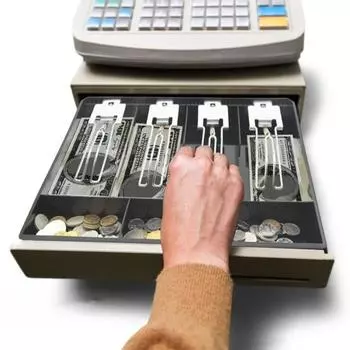 Вставной лоток для кассового аппарата с несколькими отделениями, прочный ящик для хранения денег чёрный