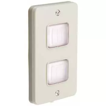 Встраиваемая влагозащищенная панель переключателей Panasonic для 2 человек с монтажной рамкой WN7942