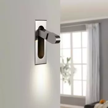 Встраиваемые настенные светильники 3 Вт светодиодные вращающиеся регулируемые металлические бра складные настенные лампы для чтения в помещении прикроватные светильники для спальни в коридоре Warm White (2700-3500K)