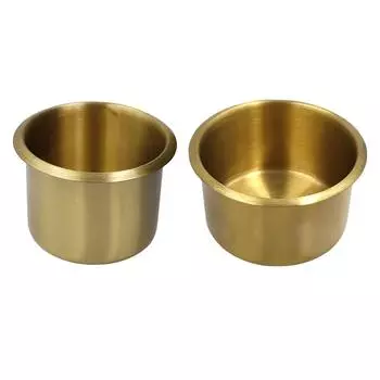 Встраиваемый автоматический держатель для стакана из латуни, автоматический держатель для стакана для воды для яхты, лодки, грузовика