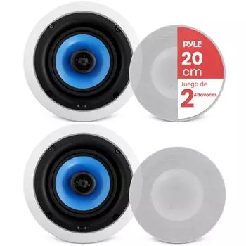 Встраиваемый двухполосный динамик с креплением 20 см, максимальная выходная мощность 300 Вт, номинальная выходная мощность 150 Вт x 88 дБ, 8 Ом, регулируемый переключатель высоких частот, оснащен вырезом из шелкового купола