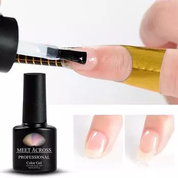 Встречайте через 7 мл + 20 шт. Акриловый гель для ногтей Быстрое наращивание УФ-гель-лака для ногтей Наклейка для бумаги Лоток для бумаги 2