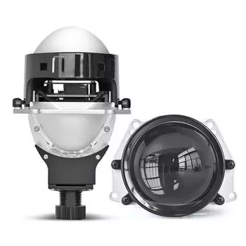 Встроенная светодиодная фара для автомобилей и мотоциклов H4 H7, 3-дюймовая бифокальная линза без потерь, 3-дюймовая одинарная лампочка, 45 Вт, дальний и ближний автомобильный свет