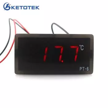 Встроенный цифровой измеритель температуры PT-6 -40 ~ 110C Термометр для коробки с вакциной с датчиком температуры 2 м