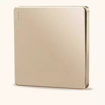 Встроенный кнопочный выключатель DepoGuye1Gang2Way, 16A золотой выключатель света UK, выключатель вкл./выкл., настенный клавишный выключатель 86 мм*86 мм