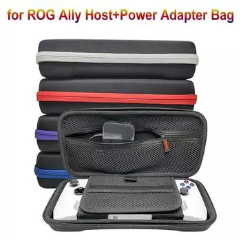 Встроенный кронштейн Game Host Charger Organizer Противоударный чехол для переноски Asus ROG Ally Normal-White Zipper