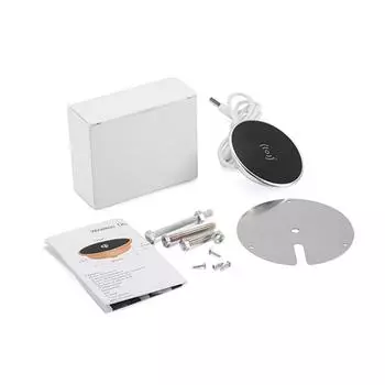 Встроенный металлический стол для беспроводной зарядки, быстрое беспроводное зарядное устройство, скрытый настольный беспроводной мобильный телефон