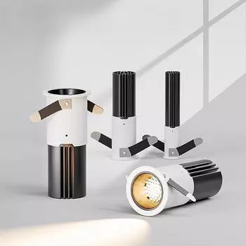 Встроенный мини светодиодный прожектор с регулируемым углом наклона 5 Вт 7 Вт 9 Вт точечный светодиодный светильник потолочный светильник 110 В 220 В бытовое внутреннее освещение Warm White